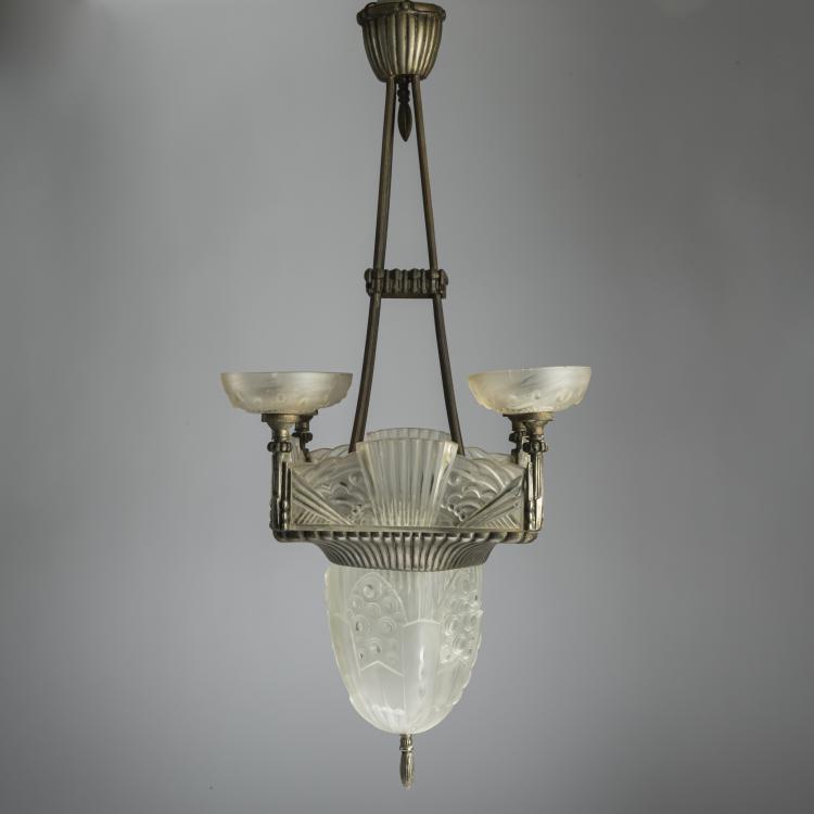 Bild 2 zu Objekt, Deckenleuchte, um 1930, Hettier & Vincent, Paris, 159B 215