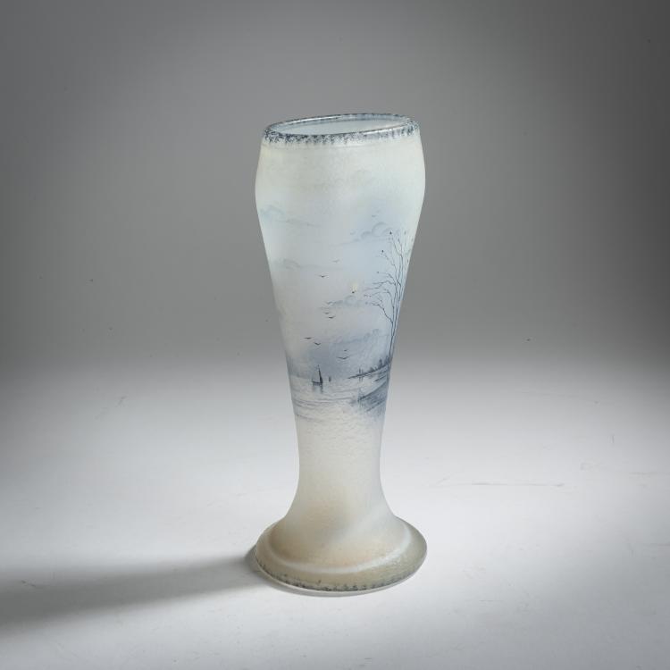 Bild 3 zu Objekt, Vase 'Paysage Delft', 1898, Daum Fr&egrave;res, Nancy, 159B 92