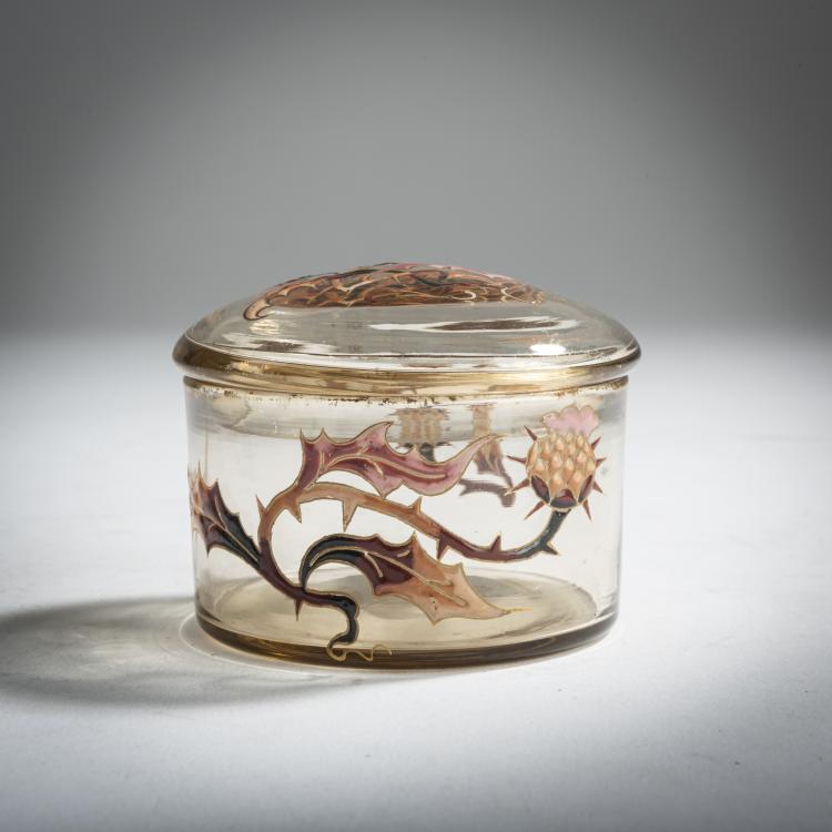 Bild 1 zu Objekt, Deckeldose 'Chardons', um 1884, Gall&eacute;, Emile, Nancy, 159B 176