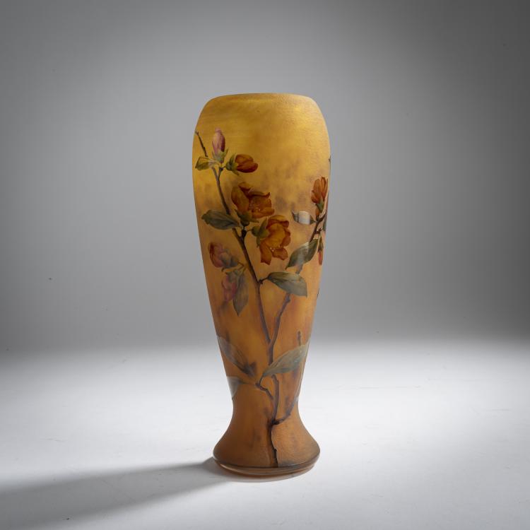 Hauptbild zu Objekt, Vase 'Cognassier du Japon', um 1910, Daum Fr&egrave;res, Nancy, 159B 133