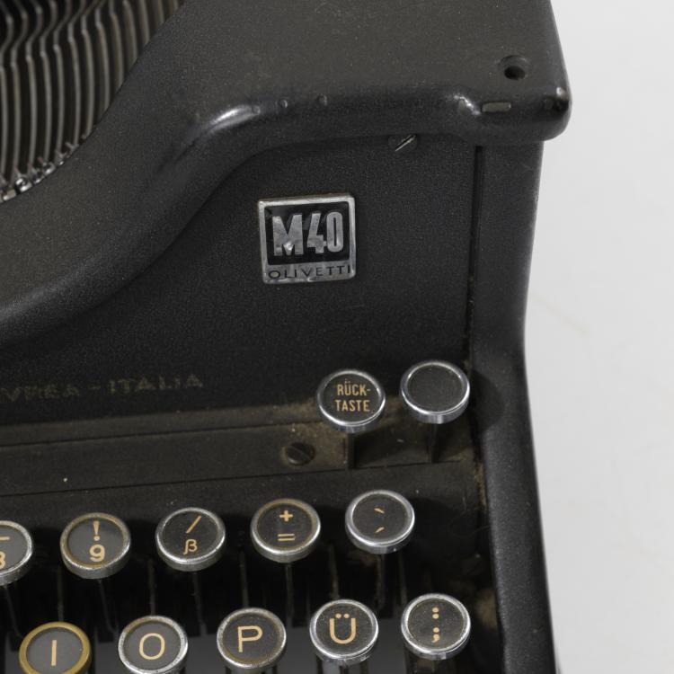 Bild 5 zu Objekt, 'M40' typewriter, 1930, Camillo Olivetti,Gino Martinoli, Olivetti, Ivrea, 158A 108