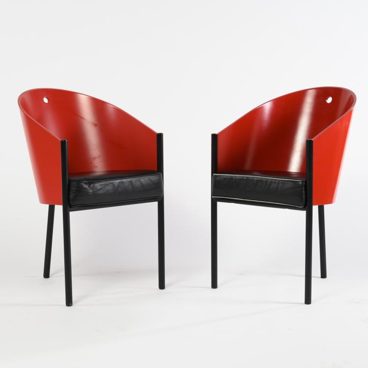 Hauptbild zu Objekt, Zwei St&uuml;hle 'Costes', 1984, Philippe Starck, Driade Aleph, Mailand, 160B 326