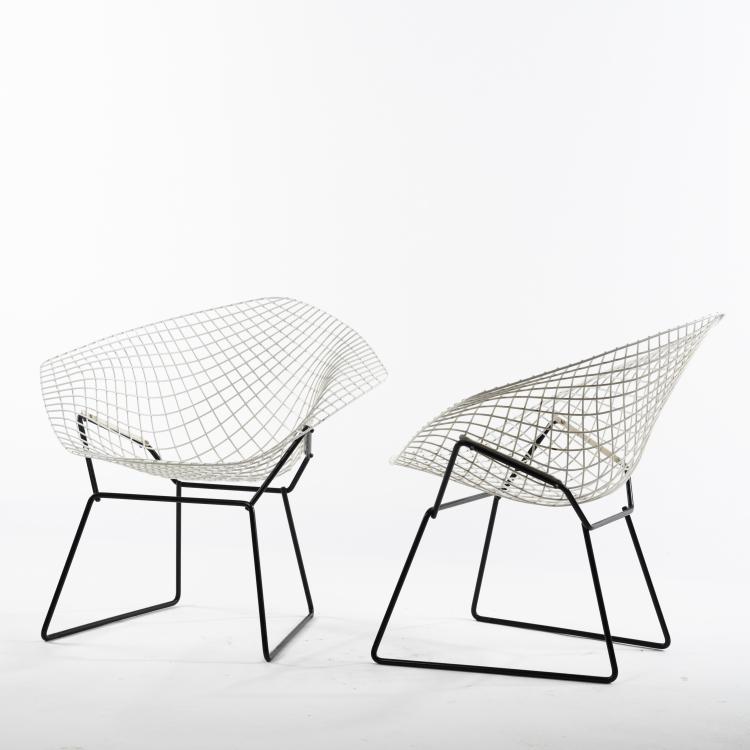 Bild 1 zu Objekt, 2 'Diamond' - '421-2' armchairs, 1952, Harry Bertoia, Knoll International, New York, 160B 219