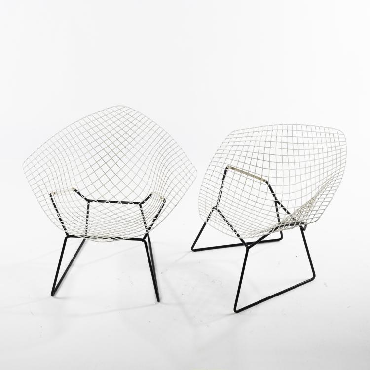 Bild 2 zu Objekt, 2 'Diamond' - '421-2' armchairs, 1952, Harry Bertoia, Knoll International, New York, 160B 219