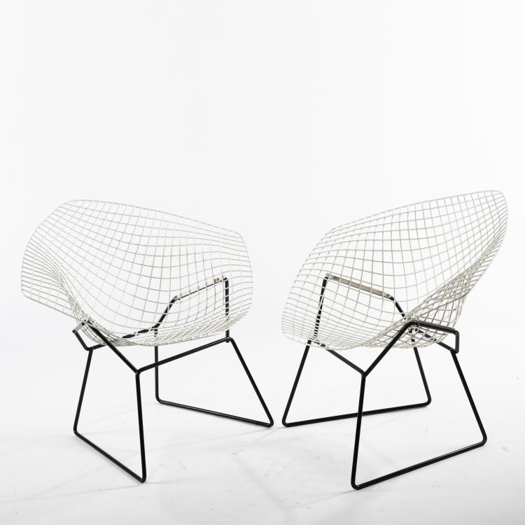 Bild 3 zu Objekt, 2 'Diamond' - '421-2' armchairs, 1952, Harry Bertoia, Knoll International, New York, 160B 219