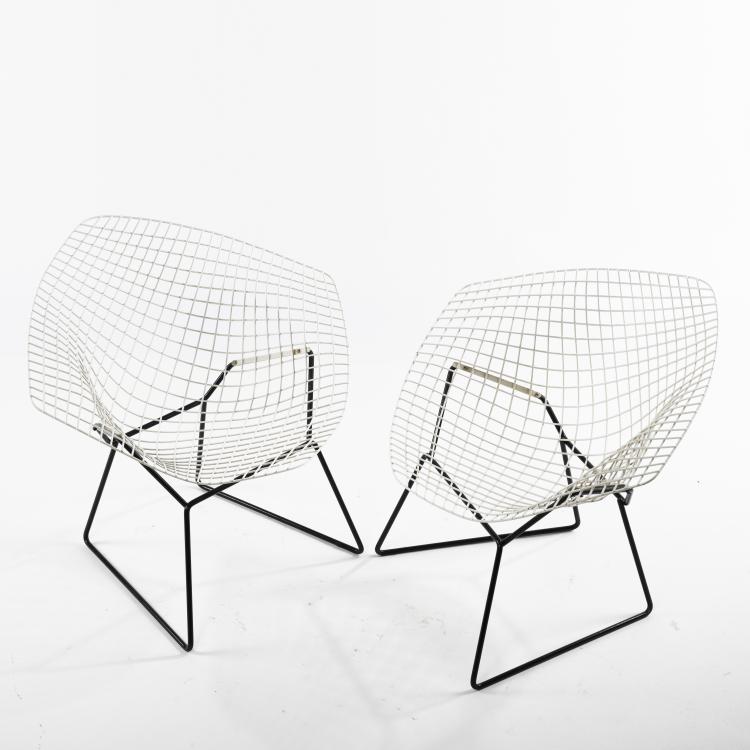 Bild 4 zu Objekt, 2 'Diamond' - '421-2' armchairs, 1952, Harry Bertoia, Knoll International, New York, 160B 219
