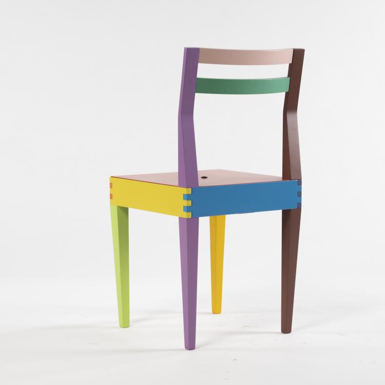 Bild 1 zu Objekt, 'Dry Side' chair, 1990s, Massimo Morozzi, Matrix Divisione della Georgetti, Meda, 160B 448