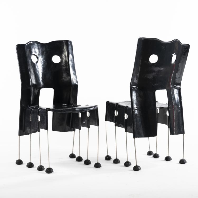 Bild 4 zu Objekt, Zwei St&uuml;hle 'Greene Street Chair', 1984, Gaetano Pesce, Vitra, Weil am Rhein, 160B 327
