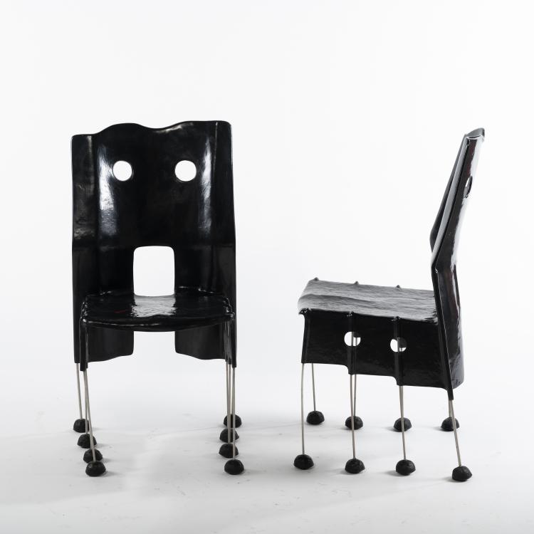 Bild 5 zu Objekt, Zwei St&uuml;hle 'Greene Street Chair', 1984, Gaetano Pesce, Vitra, Weil am Rhein, 160B 327