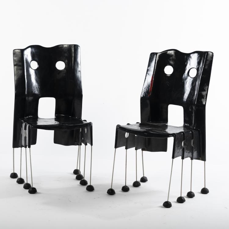 Bild 6 zu Objekt, Zwei St&uuml;hle 'Greene Street Chair', 1984, Gaetano Pesce, Vitra, Weil am Rhein, 160B 327