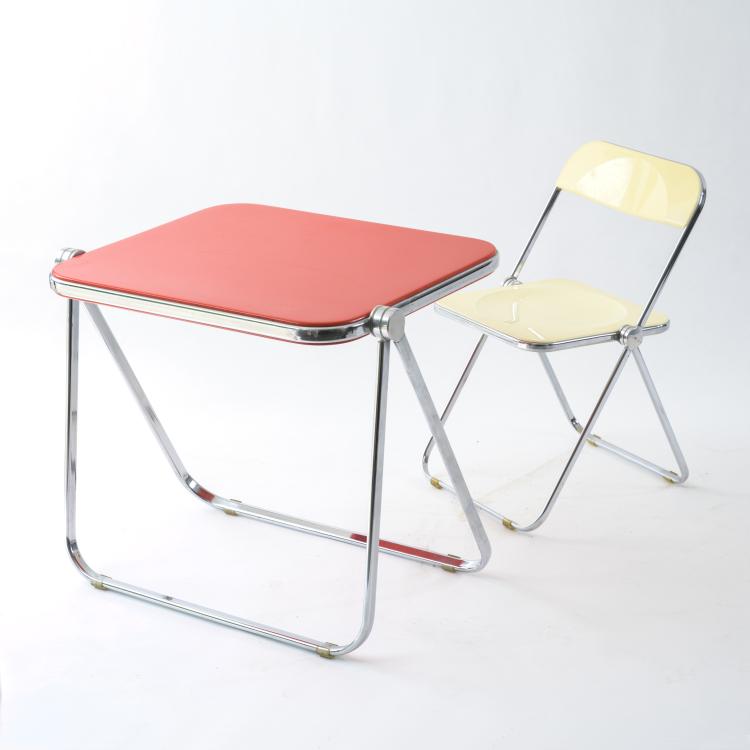 Bild 2 zu Objekt, Desk 'Platone', 1970 and chair 'Plia', 1969, Giancarlo Piretti, Anonima Castelli, Bologna, 158A 222