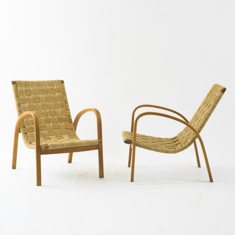 Hauptbild zu Objekt, Zwei Armlehnsessel, 1940er Jahre, Italien, 158A 15