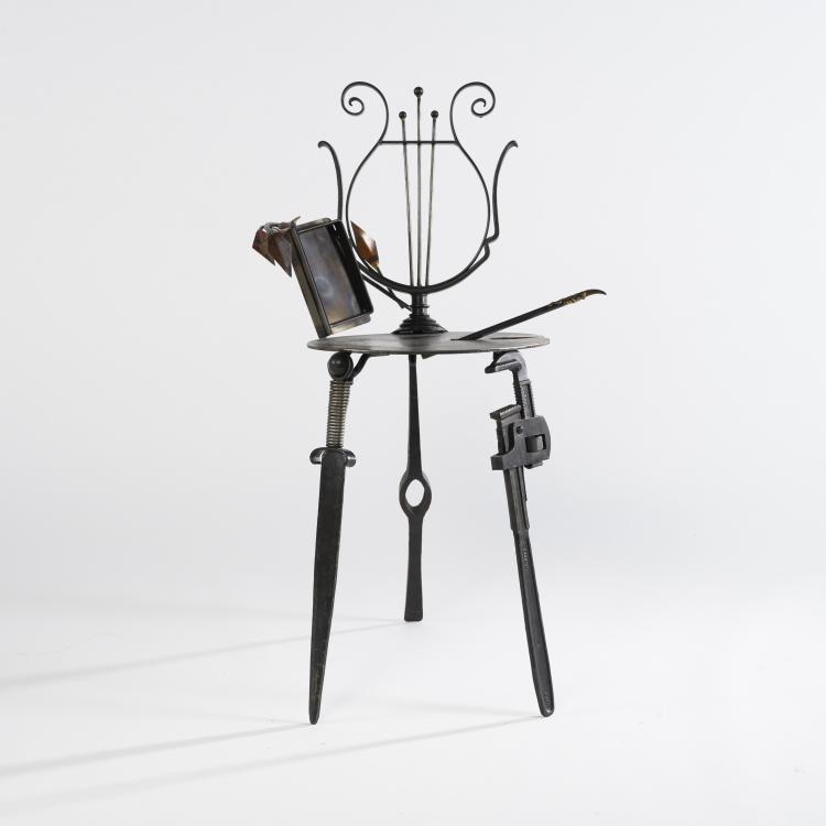 Hauptbild zu Objekt, 'Lyra' chair, 1989, Mark Brazier-Jones, Brazier Jones, Mark, Buckland, Buntingford., 160B 360
