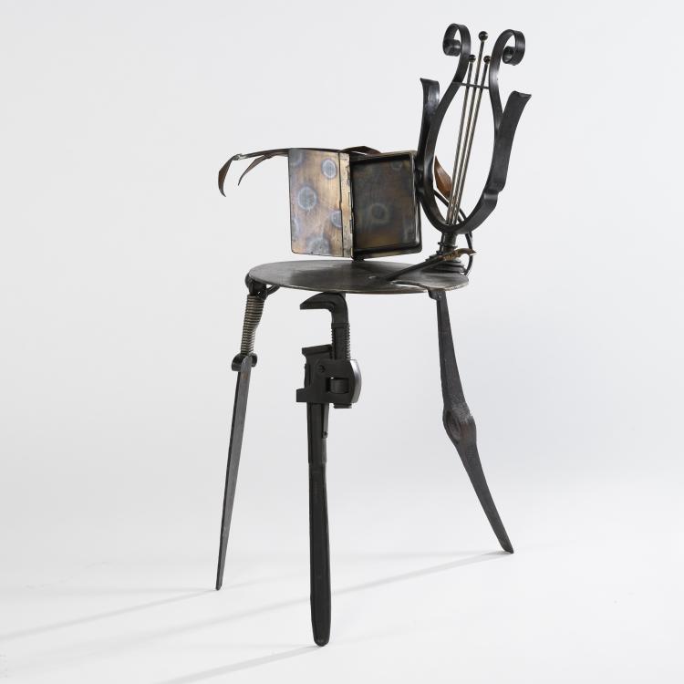 Bild 8 zu Objekt, 'Lyra' chair, 1989, Mark Brazier-Jones, Brazier Jones, Mark, Buckland, Buntingford., 160B 360