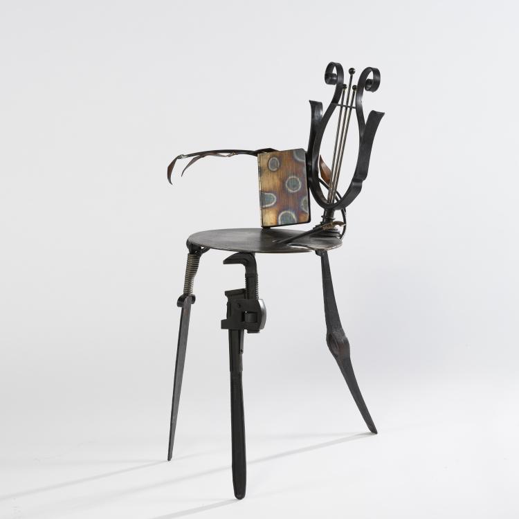 Bild 9 zu Objekt, 'Lyra' chair, 1989, Mark Brazier-Jones, Brazier Jones, Mark, Buckland, Buntingford., 160B 360