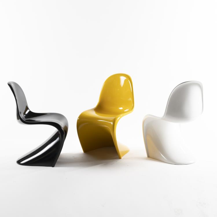 Hauptbild zu Objekt, 3 'Panton' chairs, 1962/67, Verner Panton, Vitra, Weil am Rhein, 160B 202