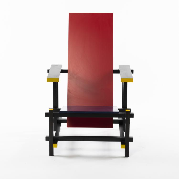 Bild 14 zu Objekt, 'Red and Blue' chair, 1918, Gerrit Rietveld, Cassina, Mailand (Reedition), 160B 178