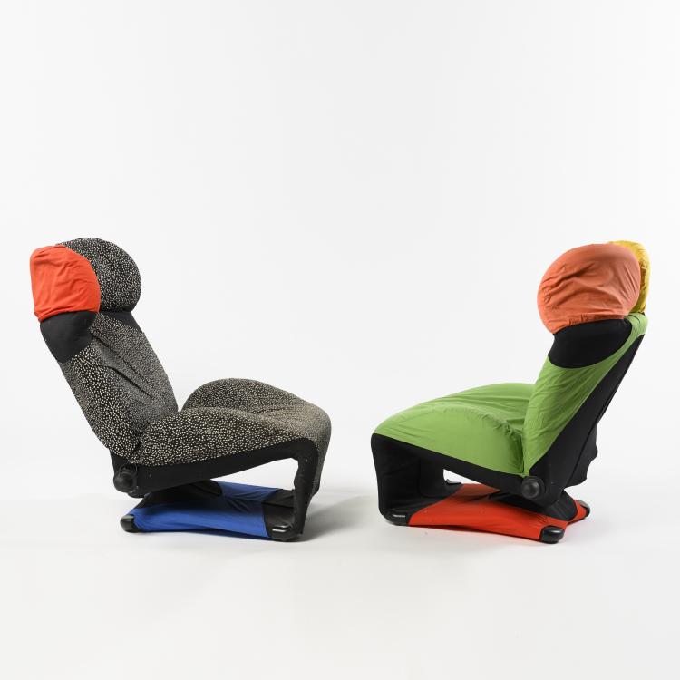 Hauptbild zu Objekt, 2 'Wink' easy chairs, 1980, Toshiyuki Kita, Cassina, Mailand, 160B 309