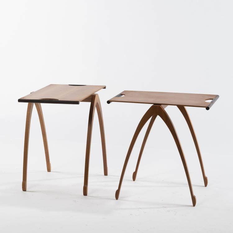 Bild 1 zu Objekt, Zwei Beistelltische 'Gacela Rettangolare', 1991, Oscar Tusquets Blanca, Driade, Mailand, 160B 394