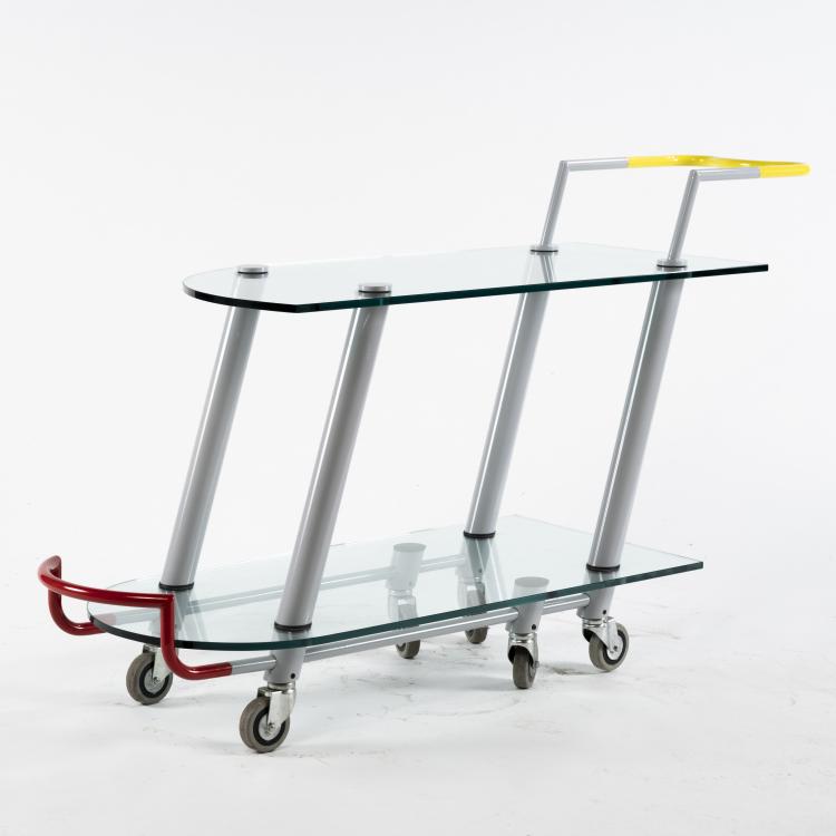 Bild 4 zu Objekt, 'Hilton' serving trolley, 1981, Javier Mariscal,Pepe Cort&eacute;s, Abet Laminati S.p.A., f&uuml;r Memphis, Mailand, 160B 314