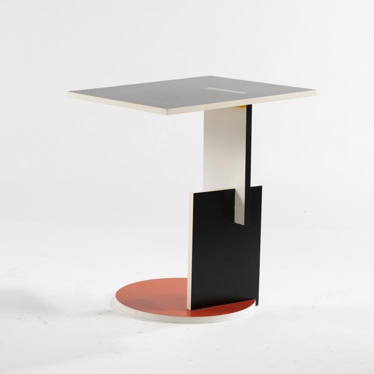 Hauptbild zu Objekt, Beistelltisch 'Schr&ouml;der 1', 1930er Jahre, Gerrit Rietveld, Cassina, Mailand (zugeschrieben), 160B 185