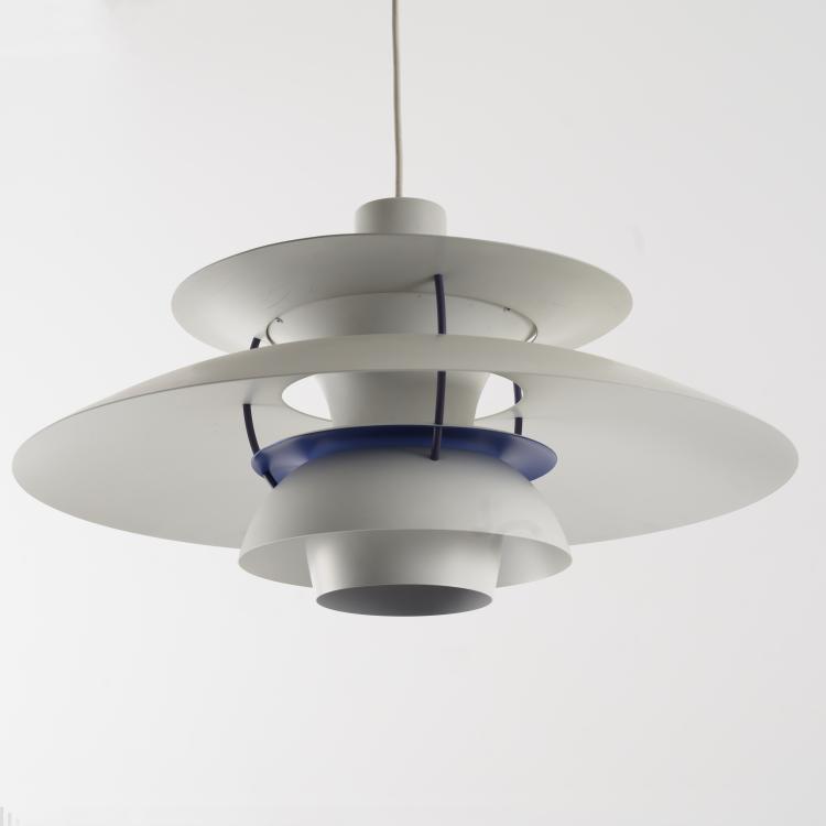 Bild 2 zu Objekt, Vour 'PH 5' and three 'PH 4' ceiling lights, 1958, Poul Henningsen, Poulsen, Louis, Kopenhagen, 160B 209