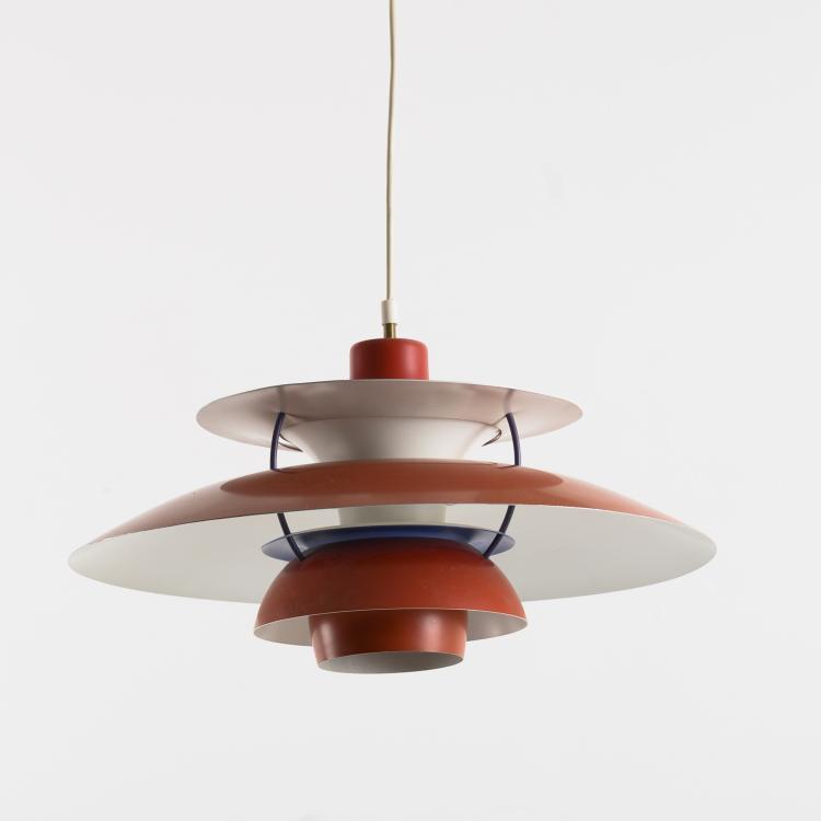 Bild 3 zu Objekt, Vour 'PH 5' and three 'PH 4' ceiling lights, 1958, Poul Henningsen, Poulsen, Louis, Kopenhagen, 160B 209