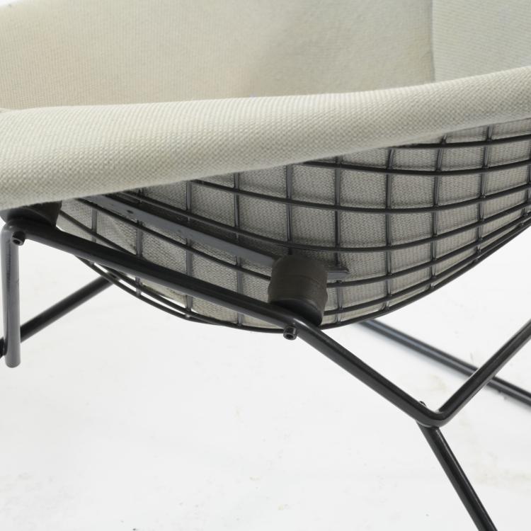 Bild 3 zu Objekt, 'Bird chair 424' armchair with ottoman '423', 1950, Harry Bertoia, Knoll International, New York, 158B 379
