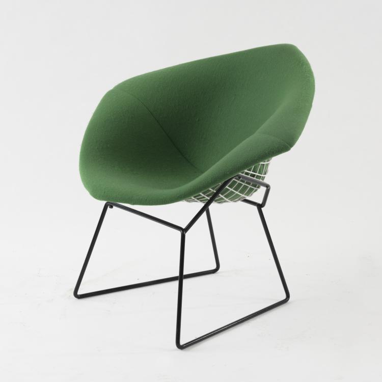 Hauptbild zu Objekt, 'Diamond chair' - '421-2', 1951, Harry Bertoia, Knoll International, New York, 158B 381