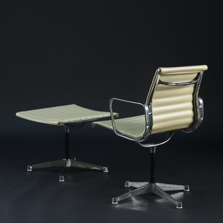 Bild 2 zu Objekt, 'Aluminum Group' chair with stool, 1958, Charles Eames, Miller, Herman, Zeeland, 158B 422