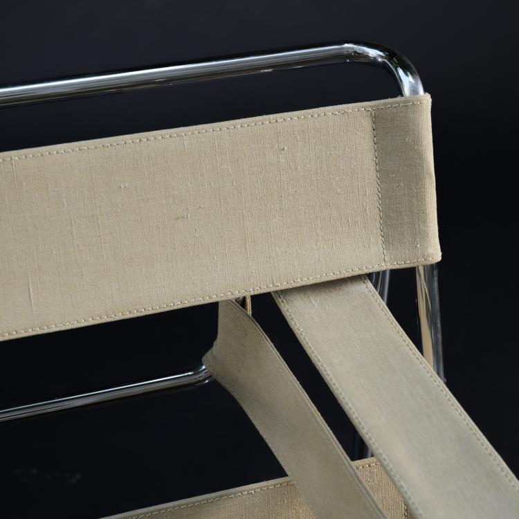 Bild 5 zu Objekt, 'B3' - 'Wassily' lounge chair, 1925, Marcel Breuer, Knoll International (zugeschrieben),, 158B 338