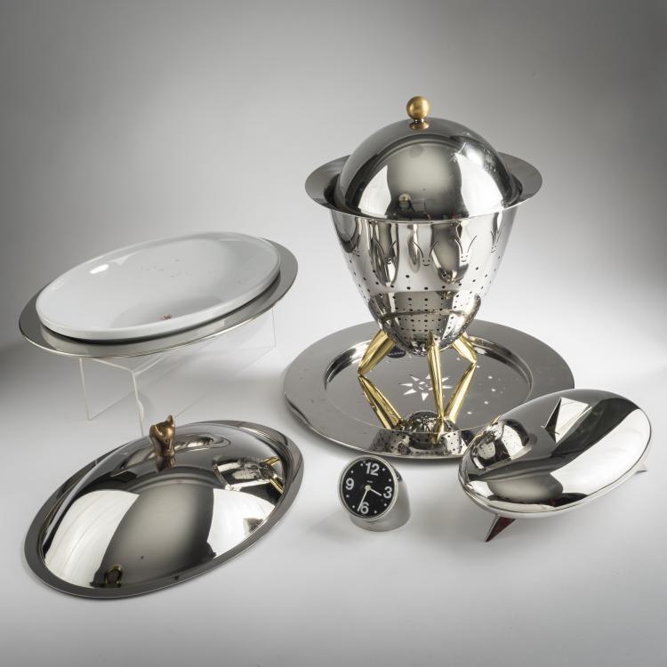 Bild 2 zu Objekt, Konvolut von K&uuml;chenutensilien, 1990er Jahre, Pio Manz&ugrave;,Alessandro Mendini,Philippe Starck, Alessi, Crusinallo, 160B 383