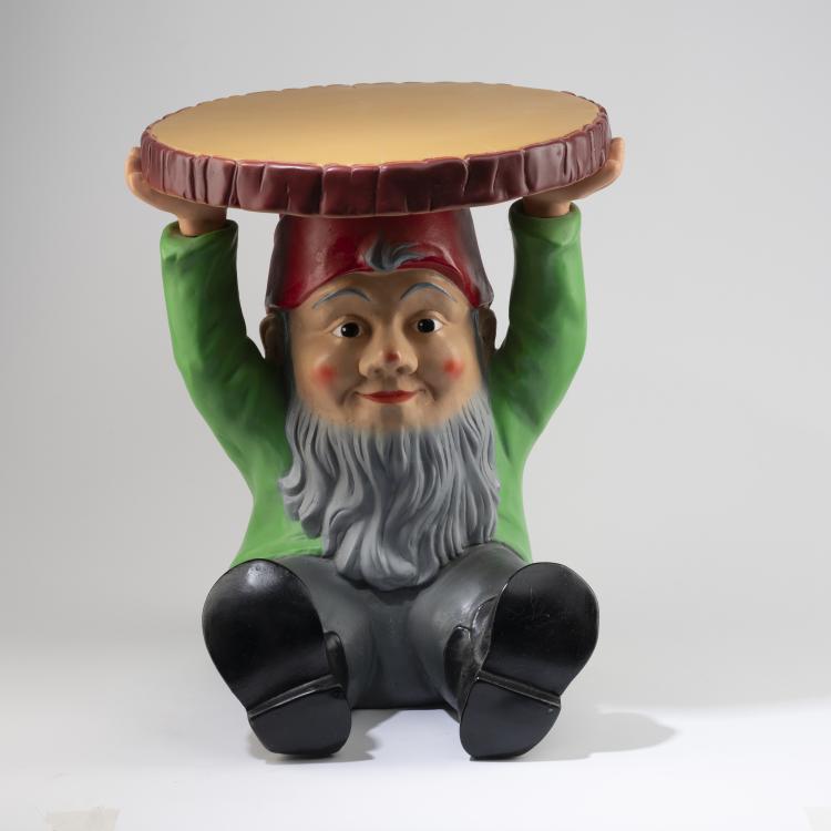 Hauptbild zu Objekt, Beistelltisch 'Attila' und Hocker 'Saint-Esprit', 1999, Philippe Starck, Kartell, Noviglio, 160B 439