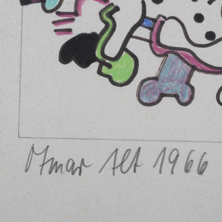 Bild 1 zu Objekt, Untitled (abstract composition), 1966, Otmar Alt, 160B 216