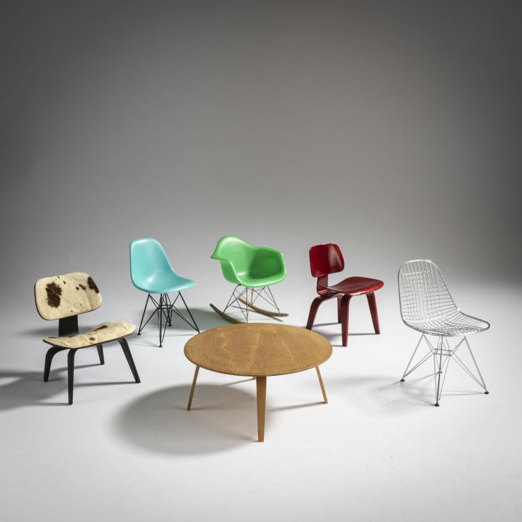 Bild 1 zu Objekt, Sechs Miniatur-M&ouml;bel, Charles Eames,Ray Eames, Vitra Design, Weil am Rhein, 160B 290