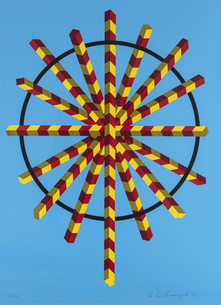Hauptbild zu Objekt, Ohne Titel aus 'Hommage &agrave; Picasso', 1973, Allan D'Arcangelo, 160B 269