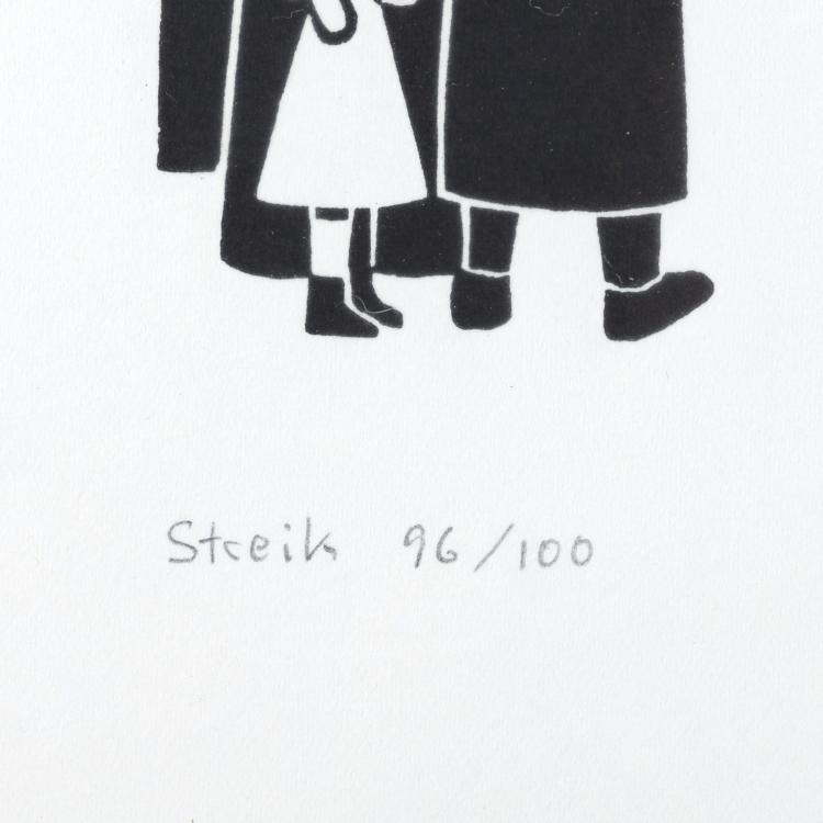 Bild 2 zu Objekt, 'B&uuml;rgerkrieg', 'Concordia-discordia', 'Streik', 'Top-End' and 'Vornehme Strasse', 1924 - 1968 (some prints later), Gerd Arntz, 160B 300