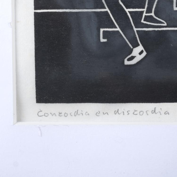 Bild 5 zu Objekt, 'B&uuml;rgerkrieg', 'Concordia-discordia', 'Streik', 'Top-End' and 'Vornehme Strasse', 1924 - 1968 (some prints later), Gerd Arntz, 160B 300