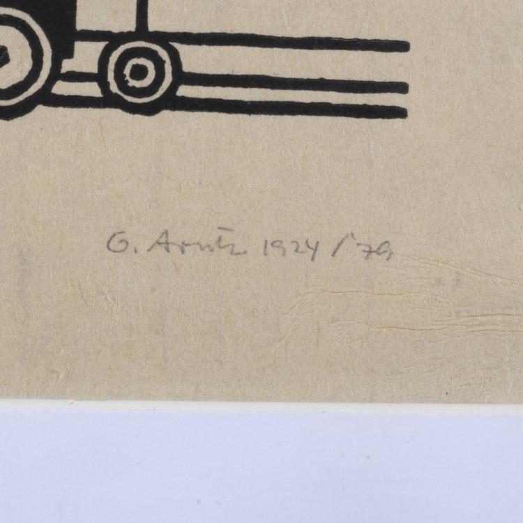 Bild 9 zu Objekt, 'B&uuml;rgerkrieg', 'Concordia-discordia', 'Streik', 'Top-End' and 'Vornehme Strasse', 1924 - 1968 (some prints later), Gerd Arntz, 160B 300