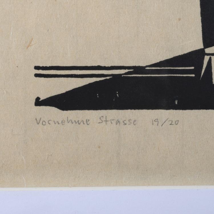 Bild 10 zu Objekt, 'B&uuml;rgerkrieg', 'Concordia-discordia', 'Streik', 'Top-End' and 'Vornehme Strasse', 1924 - 1968 (some prints later), Gerd Arntz, 160B 300