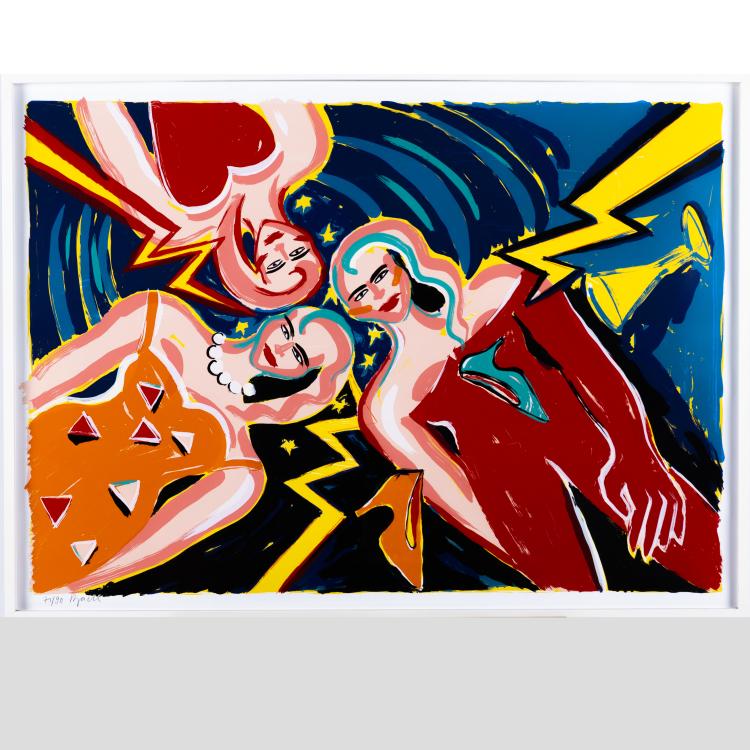 Hauptbild zu Objekt, Three women, c. 2000, Elvira Bach, 160B 443