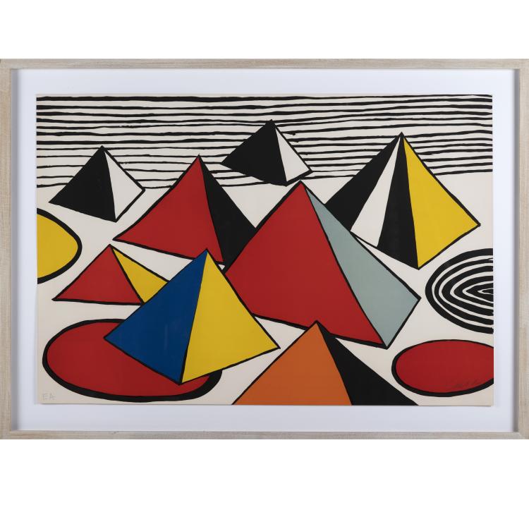 Hauptbild zu Objekt, 'Pyramids', um 1970, Alexander Calder, 160B 226