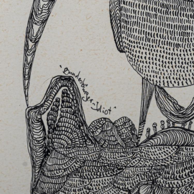 Bild 2 zu Objekt, 'Bundesb&uuml;rger-Idiot', 1966, Ursula Schultze-Bluhm (Ursula), 160B 228