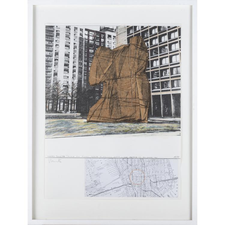 Hauptbild zu Objekt, 'Wrapped Sylvette, Project for Washington Square Village, New York',  from 'Hommage &agrave; Picasso', 1973, Christo Javacheff (Christo), 160B 271