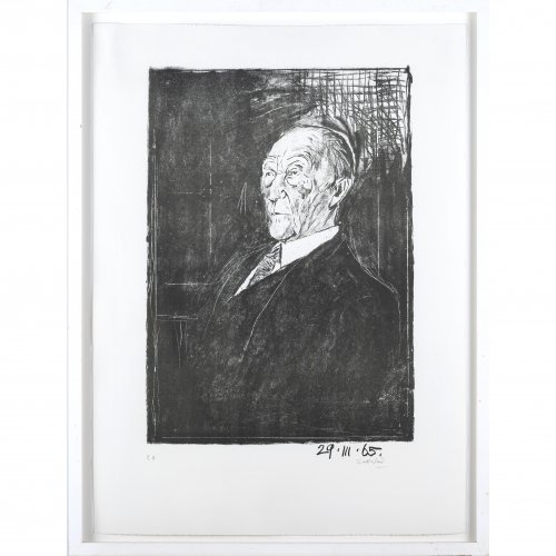 'Portrait of Dr Konrad Adenauer', 1965