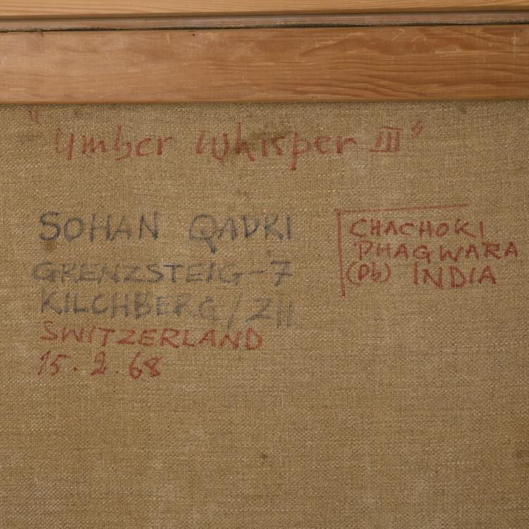 Bild 2 zu Objekt, 'Umber Whisper III', 1968, Sohan Qadri, 160B 233