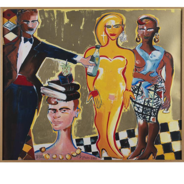 Bild 1 zu Objekt, 'Hotel Voltaire' (diptych), 2000, Elvira Bach, 160B 442