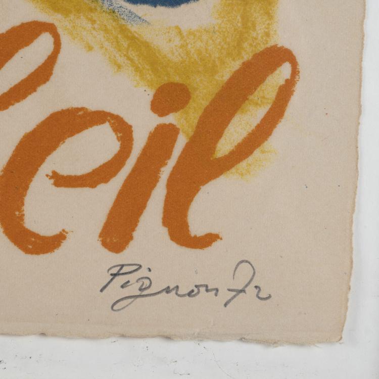 Bild 1 zu Objekt, 'Picasso soleil', aus 'Hommage &agrave; Picasso', 1973, &Eacute;douard Pignon, 160B 263