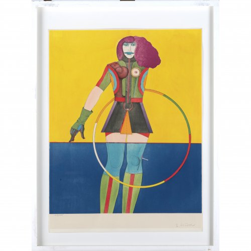 'Girl with Hoop' from the Portfolio 'Fun City', 1971