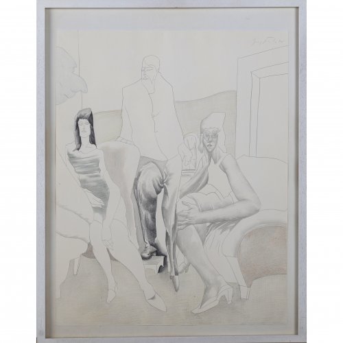 Untitled (two pencil drawings), 1970
